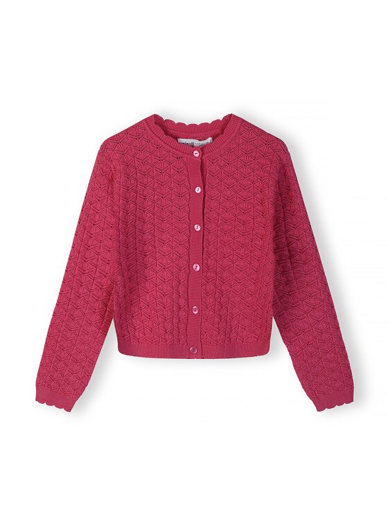 minoti minoti Kardigan 30KNIT154 Różowy Regular Fit