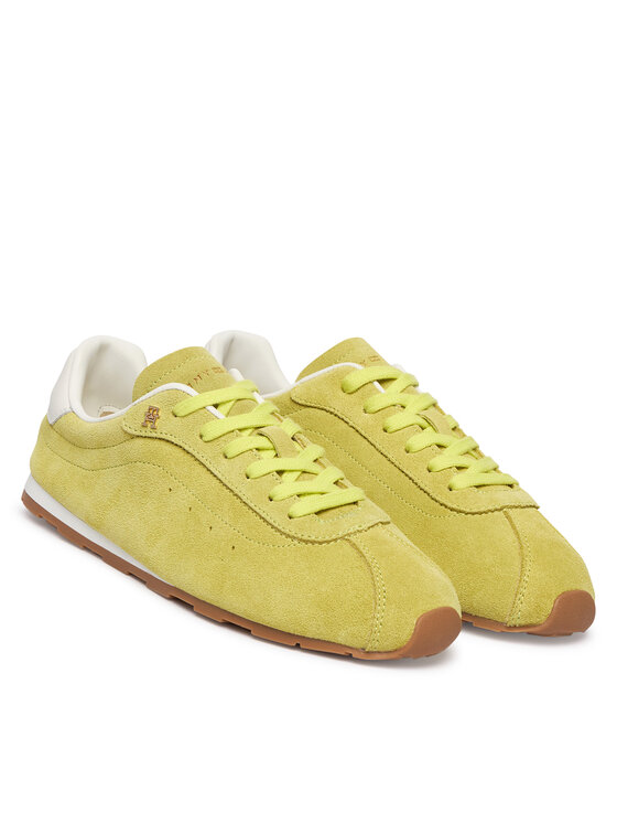 Tommy Hilfiger Tommy Hilfiger Laisvalaikio batai Th Bella Low Runner Suede FW0FW09189 Žalia