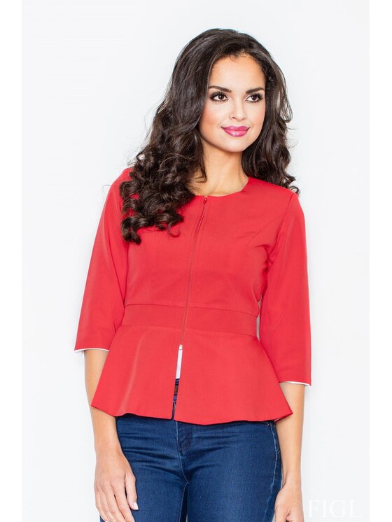 FIGL FIGLFIGL Giacca da abito M132 Rosso Regular Fit