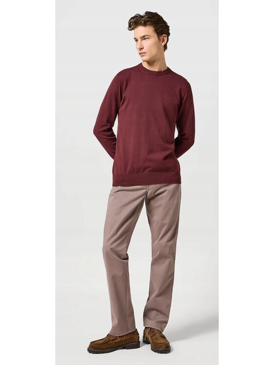 Wrangler Wrangler Spodnie materiałowe Texas 821 Brązowy Straight Fit