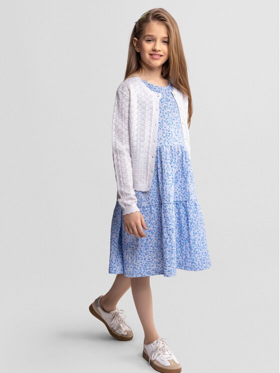 minoti minoti Kardigan 30KNIT155 Biały Regular Fit