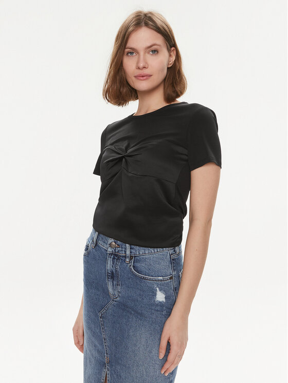 Sisley Sisley Marškinėliai 3LRJL104Z Juoda Regular Fit