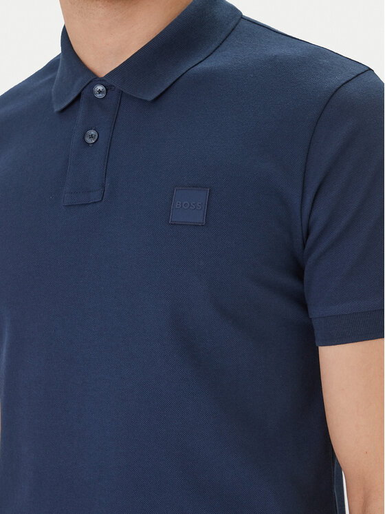 BOSS BOSS Polo marškinėliai Passenger 50507803 Tamsiai mėlyna Slim Fit