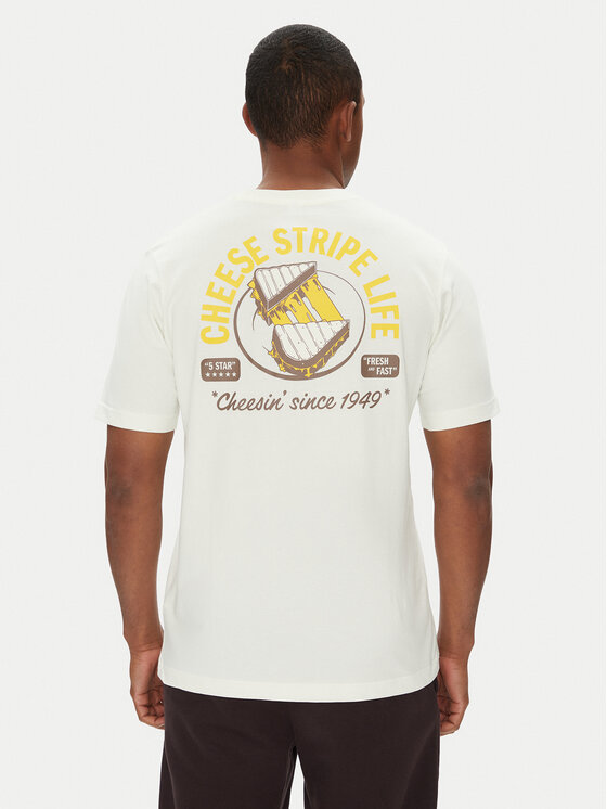 adidas adidas Tričko Food Grilled Cheese Graphic JM6459 Biela Regular Fit