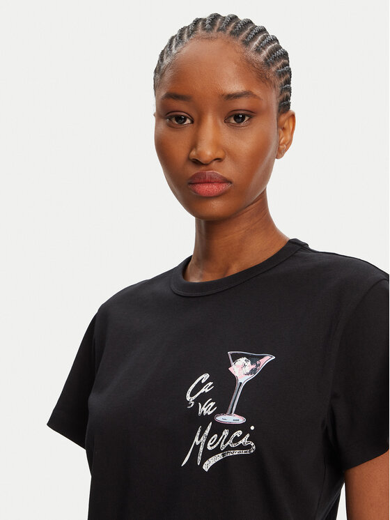HUGO HUGO T-Shirt Destrel_2 50544897 Czarny Loose Fit