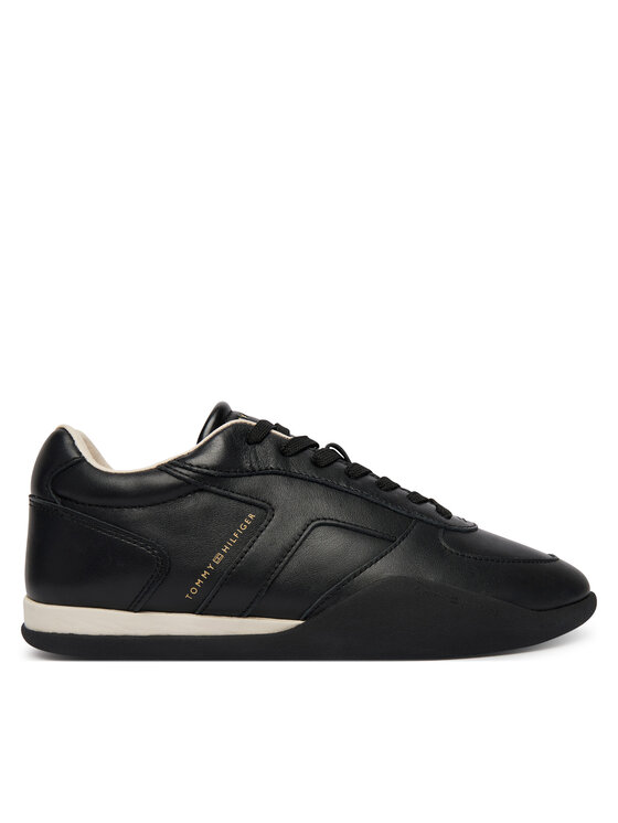 Tommy Hilfiger Tommy Hilfiger Сникърси Th Vintage Low Runner Leather FW0FW09485 Черен