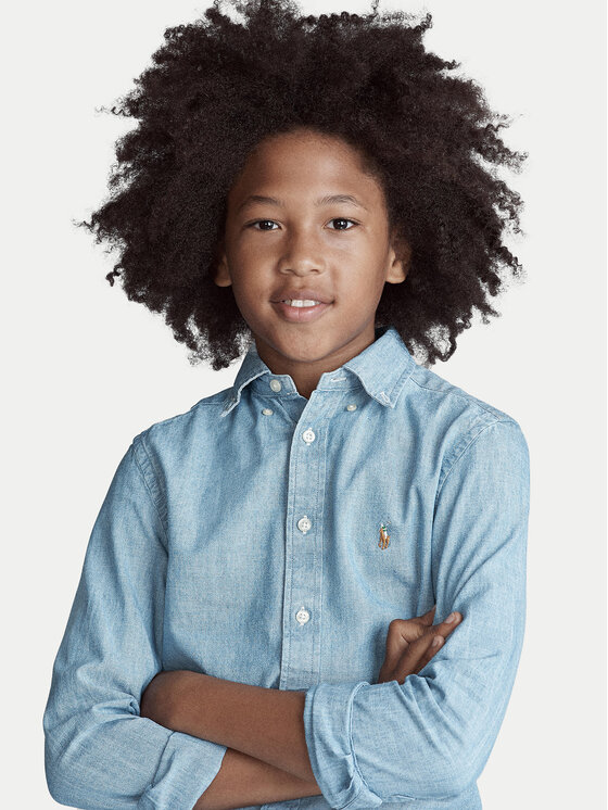 Polo Ralph Lauren Polo Ralph Lauren Πουκάμισο 323703283001 Γαλάζιο Regular Fit