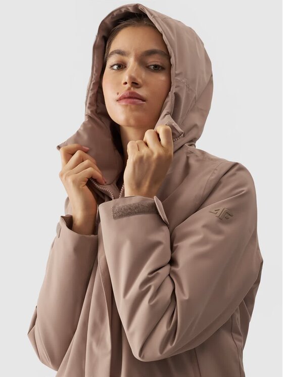 4F 4F Parka 4FWAW24TTJAF560-82S Czarny Regular Fit