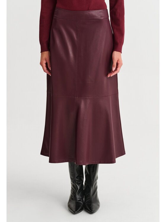 TATUUM TATUUM Spódnica midi MANTI Czerwony Flare Fit