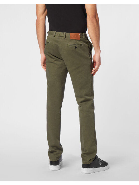 PHILIPP PLEIN PHILIPP PLEIN Pantaloni chino 20139 Verde Chino Fit