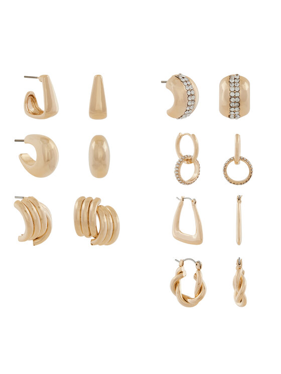 Aldo Aldo Set od 7 para naušnica Chicdays 13930750 Zlatna