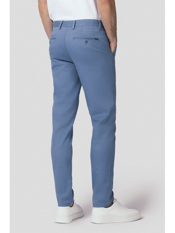Lancerto Lancerto Chinosy Mikkeli SP082125000006 Niebieski Slim Fit