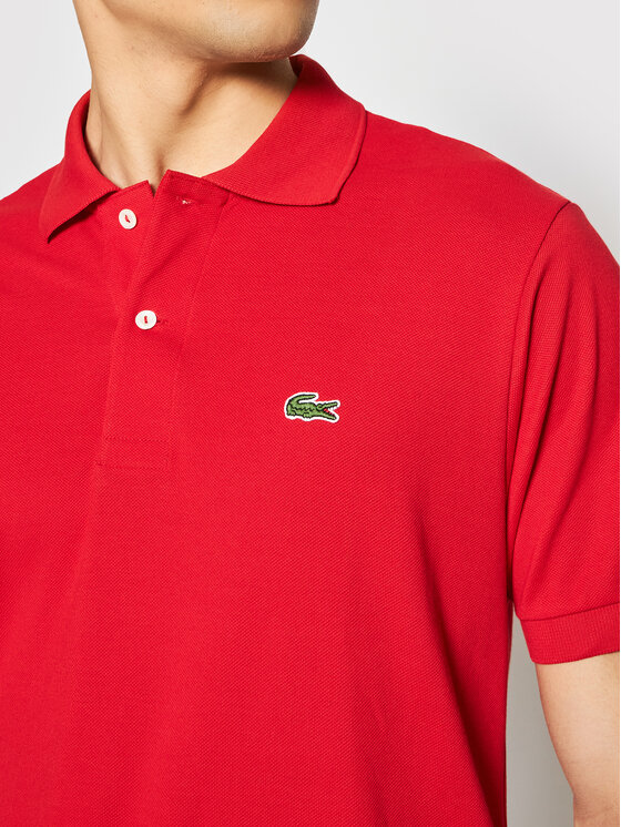Lacoste Lacoste Polo majica L1212 Rdeča Classic Fit
