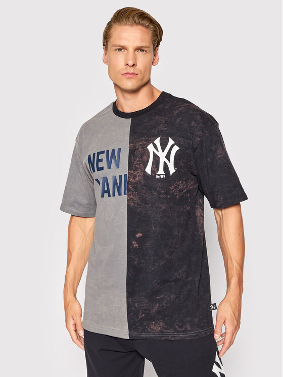 New Era Tricou New York Yankees Split Graphic 13083854 Gri Regular
