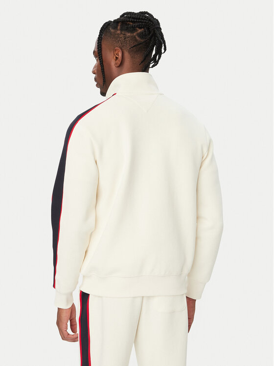 Tommy Hilfiger Tommy Hilfiger Felpa Pique H Badge MW0MW44957 Crema Regular Fit