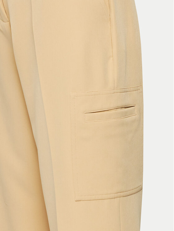 DKNY DKNY Spodnie materiałowe UB4PX263 Beżowy Regular Fit