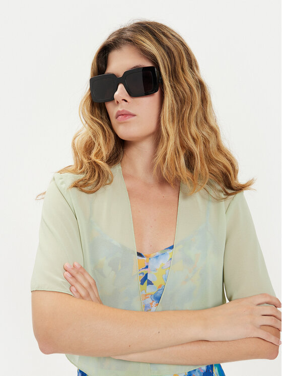 Vila Vila Bolerko Soia 14089141 Zielony Regular Fit