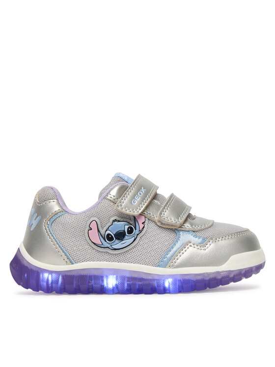 Geox Geox Sneakersy B Lightyloo Girl B6561C 0AJAS C1316 Strieborná