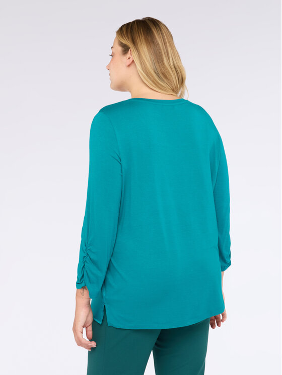 Fiorella Rubino Fiorella Rubino T-shirt G247L008552N024 Turchese Regular Fit