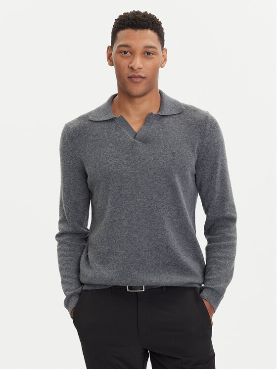 Marc O'Polo Marc O'Polo Svetr 529 5144 60150 Šedá Regular Fit