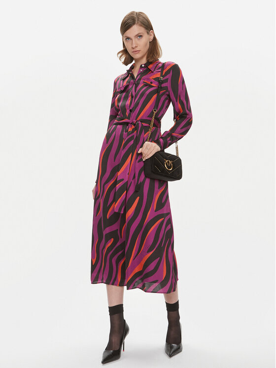 PINKO Pinko Рокля тип риза Assente 100909 A1B7 Розов Regular Fit