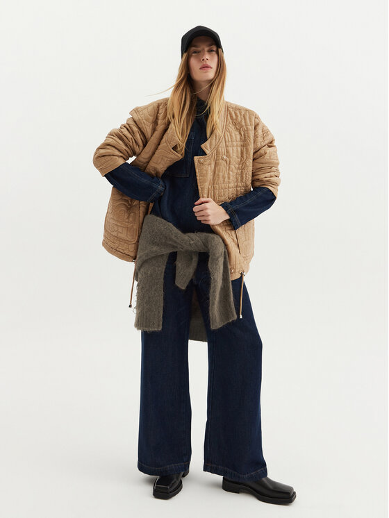 Munthe Munthe Пуловер Taccu 243160724373 Кафяв Loose Fit