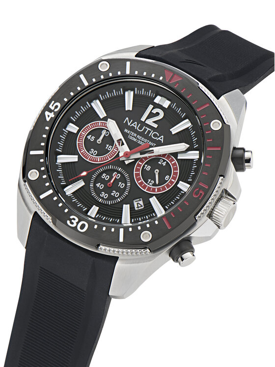 Nautica Nautica Hodinky Sporty Chronograph NAPBSS501 Stříbrná