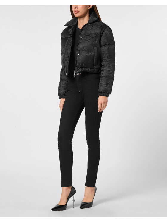 PHILIPP PLEIN PHILIPP PLEIN Kurtka puchowa 11603 Czarny Regular Fit