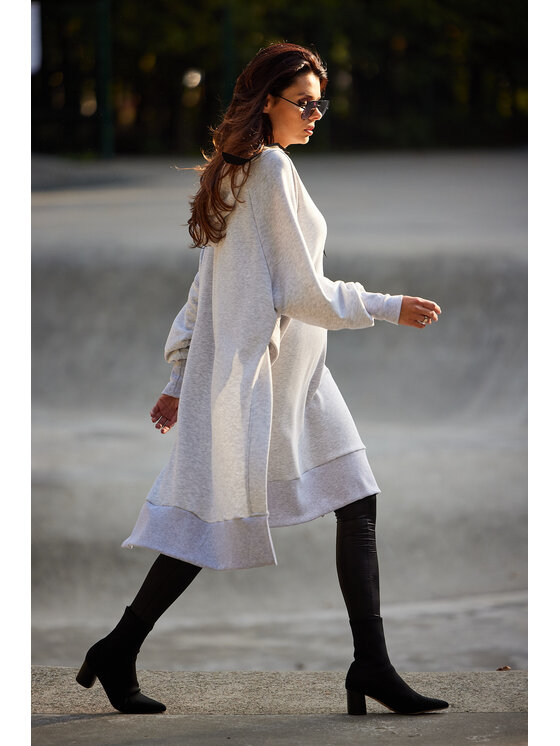 Infinite You Infinite You Bluza M279 Szary Basic Fit