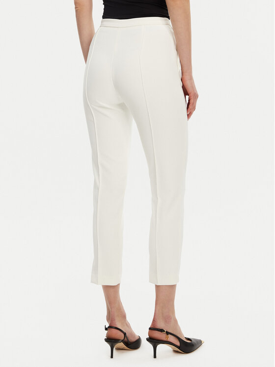 Elisabetta Franchi Elisabetta Franchi Medžiaginės kelnės PA-076-51E2-V280 Balta Regular Fit