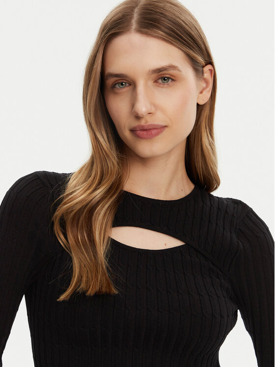 ONLY ONLY Pulover Meddi 15339582 Črna Cropped Fit