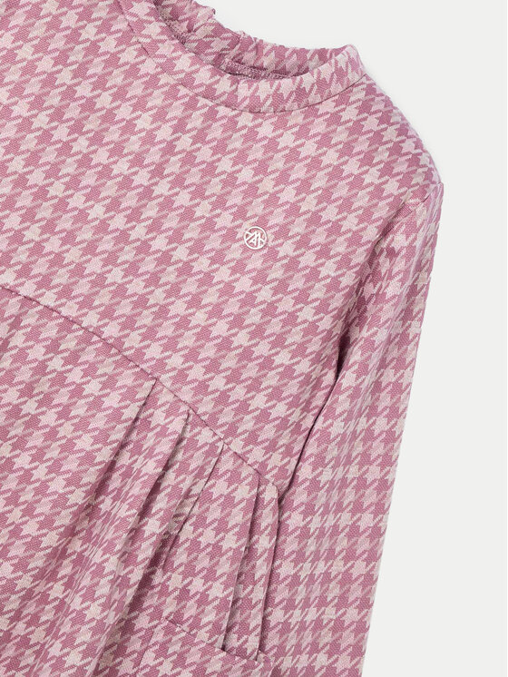 Mayoral Mayoral Pletena obleka 4928 Roza Relaxed Fit