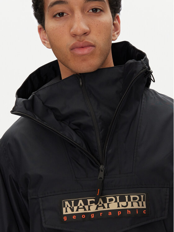 Napapijri Napapijri Bunda anorak Rainforest Next Sum NP0A4ILW Černá Loose Fit