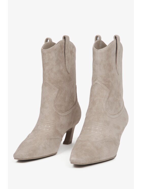 Estro Estro Kovbojská obuv ER00116174 Béžová