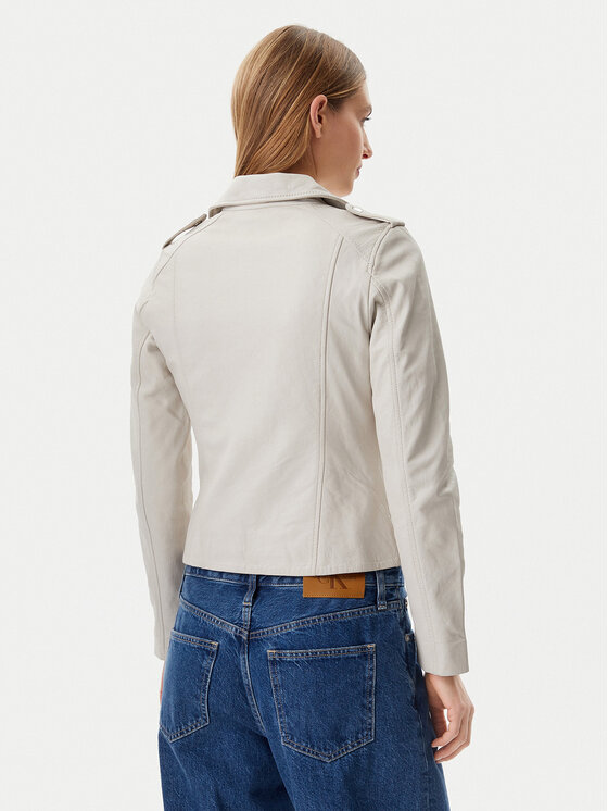 Mustang Mustang Lederjacke Softy 310-24-065 Beige Regular Fit