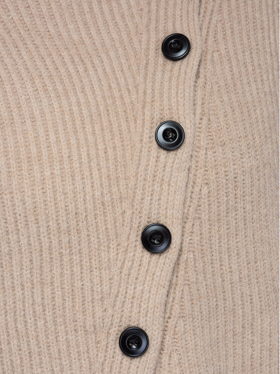 Ombre Ombre Sweter OW-SW-E0014 Beżowy Regular Fit