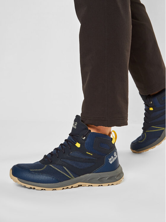 Jack Wolfskin Trekkingi Woodland Texapore Mid M 4039201 Niebieski Modivo.pl