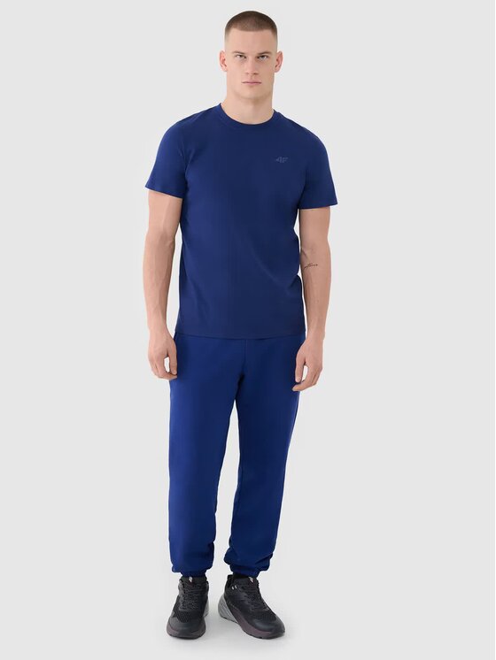 4F 4F Tričko 4FWMM00TTSHM2256-031S Tmavomodrá Regular Fit