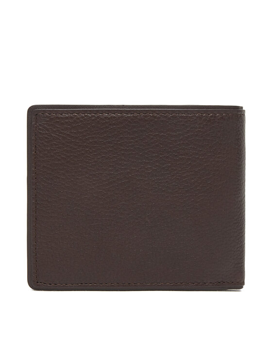 Tommy Hilfiger Tommy Hilfiger Liels vīriešu maks Th Corp Cc Flap & Coin AM0AM13741 Brūns