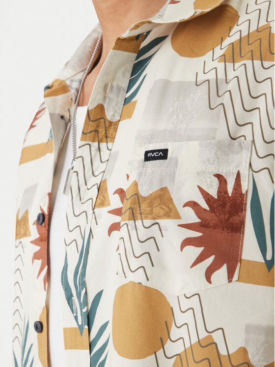 RVCA RVCA Krekls Anytime AVYWT00489 Écru Regular Fit