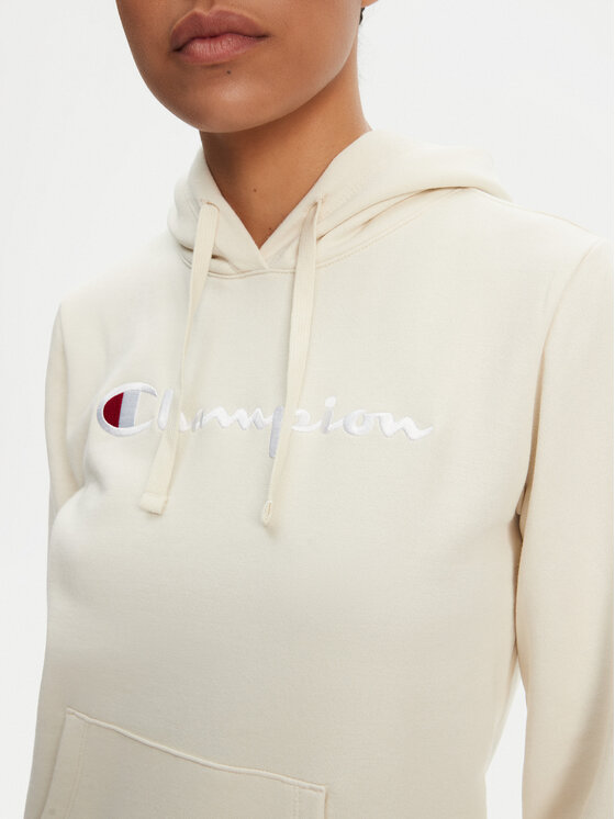 Champion Champion Džemperis ar kapuci 118097 Krēmkrāsas Slim Fit