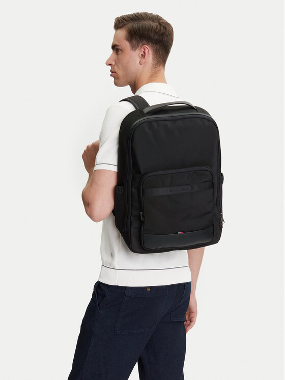 Tommy Hilfiger Tommy Hilfiger Ruksak Th Nylon Travel Backpack AM0AM13469 Crna