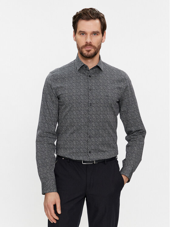 Calvin Klein Krekls K10K112141 Pelēks Slim Fit