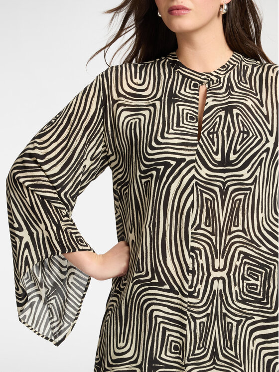 Elena Mirò Elena Mirò Blusa 2010Z000061N001 Nero Regular Fit