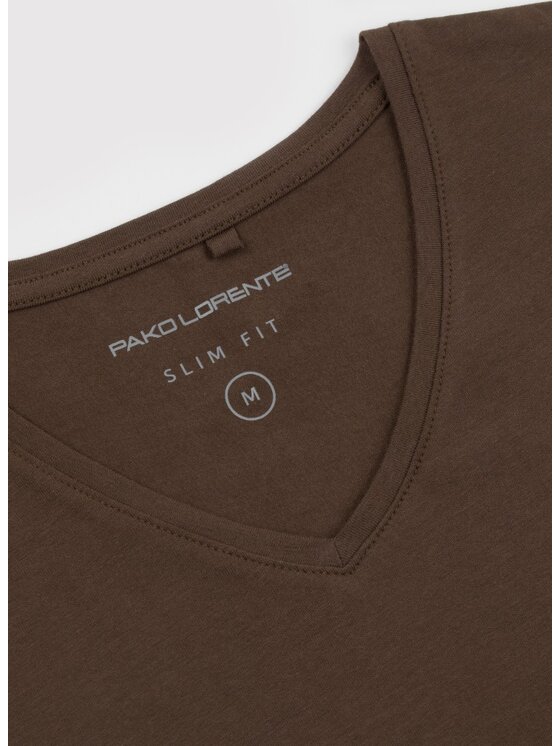 Pako Lorente Pako Lorente T-Shirt P24WF-TT-001 Brązowy Slim Fit