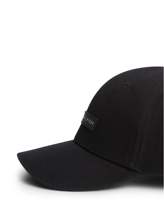 Tommy Hilfiger Tommy Hilfiger Cappellino Logo Patch Canvas Baseball Cap AM0AM14119 Nero