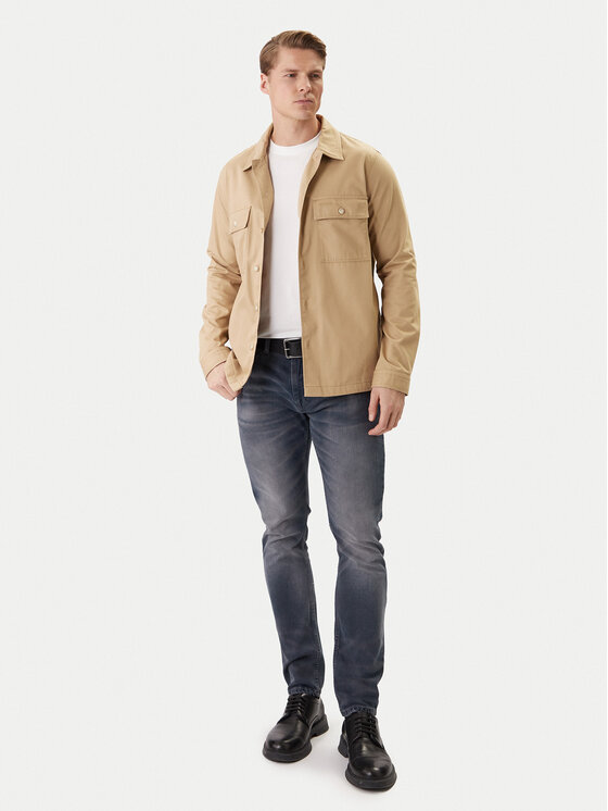 HUGO HUGO Marškiniai Epoldo 50545383 Smėlio Oversize