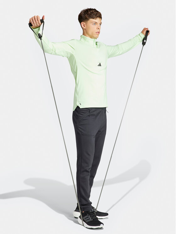 adidas adidas Bluza techniczna Workout IS3803 Zielony Slim Fit