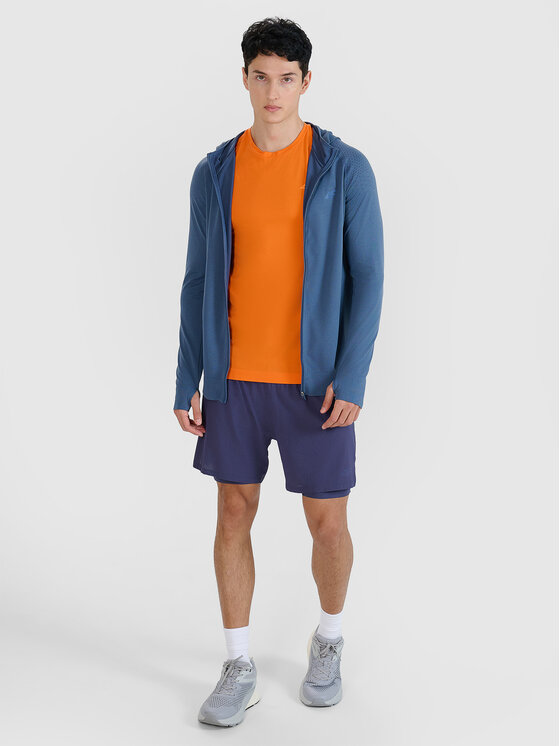 4F 4F Bluza BLAST Granatowy Slim Fit