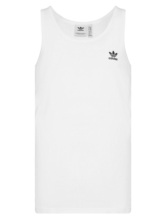 adidas adidas Tank top Trefoil Essentials IY7366 Alb Regular Fit